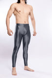 Glossy Silky Bodybuilding Ankle-length Pants for Gyms
