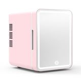 Mini Beauty Fridge with Built-in Light – Portable Skincare & Makeup Refrigerator for Home & Car