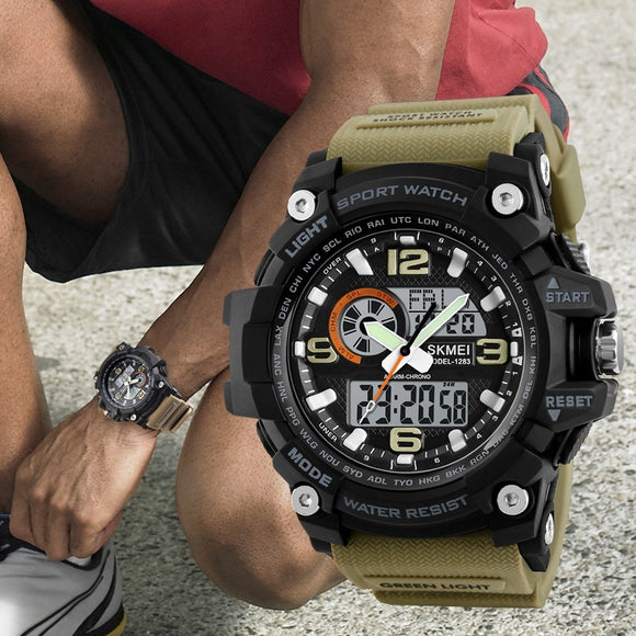 Men's Sports Multifunctional Waterproof Electronic Watch
