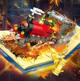 Train Model Decoration, Small Particle Building Blocks Toy Gift