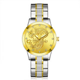 Golden Dragon Alloy Steel Band, Quartz Watch