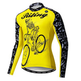 Riding Bicycle Jersey, Long Sleeve Cycling Top