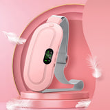 Menstrual Heating Pad, Smart Warm Waist Pain Cramps Relief Vibrating Abdominal Massager, Electric Waist Belt Device