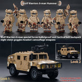 Military Building Blocks Doll, Assembled Desert Army