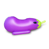 Thickened PVC Inflatable Eggplant Mount Pool Floats
