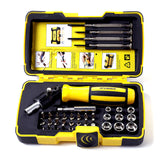 Combination Ratchet Fast Screwdriver, Socket Set