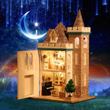 Moonlight Castle, DIY Cottage Hand-assembled House Model