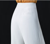 High Waist Drape Ice Silk Bloomers, Loose Casual Harem Pants