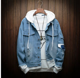Korean Hooded Denim Jacket