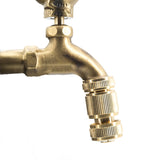 Animal figurine garden faucets