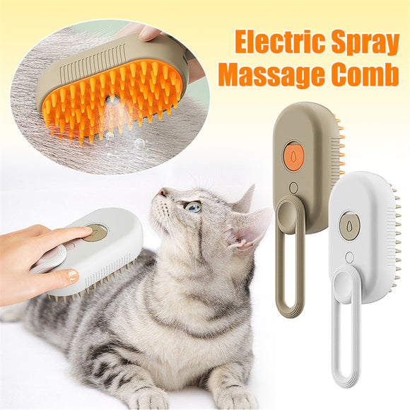 Cat Dog Steam Brush, 3-in-1 Electric Spray, Pet Hair Brushes for Massage, Grooming Hair Removal Combs, Pet Products