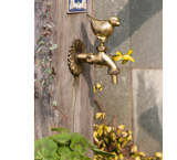 Animal figurine garden faucets