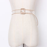 Women’s Transparent PVC – Pearl Buckle Fashion Waist Belt