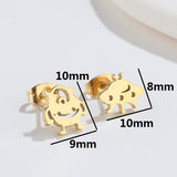 Cute Elf Animal Stud Earrings for Women – Trendy INS Style