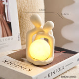 Scandinavian Abstract Figure, Art Lovers Ornaments, Night Light