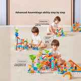 Ball Track Building Blocks – Assembly Marble Run Adventure Set for Kids