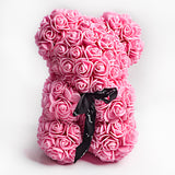 Valentine's Day Gift Rose Bear, Eternal Flower Rose Teddy Bear, PE Foam Toy for New Year's Eve