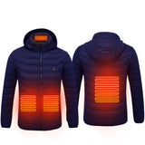 Heated Jacket Coat, USB Electric Cotton Pullover, Thermal Clothing Heating Vest, Men's Clothes for Winters
