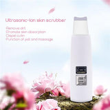 Ultrasonic Skin Scrubber Face Cleanser, Blackhead Acne Removal Facial Spa Vibration Massager, Ultrasound Peeling Clean Machine