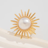 Twin Style Alloy Pleated Square Ring