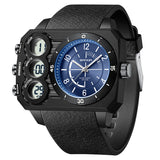 Rugged Outdoor Sports Watch for Men – Large Dial Dual Display Waterproof Design