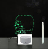 3D Acrylic Handwriting Message Board LED Light, Creative Note Lamp