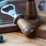 Stainless Steel Wooden Handle Bottle Opener