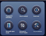 Smart Round Door Lock with Fingerprint Access