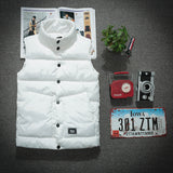 Slim Fit Down Cotton Vest for Men