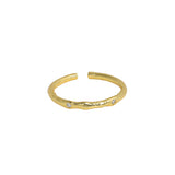 Small Design Irregular Micro-inlaid Zircon Texture, Women's Ring