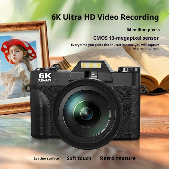 6K HD Digital Retro Mirrorless Camera