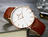 Men’s Minimalist Quartz Wristwatch – Business Fashion Belt Strap, Students' Watch