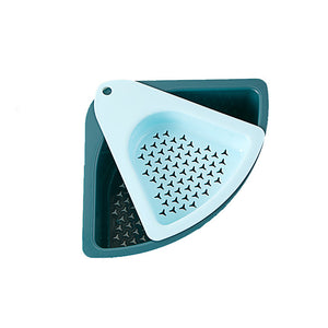 Kitchen Sink Triangle Layer, Suction Cup Type, Asphalt Basket
