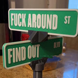 Find Out Street Sign, Desk Decoration