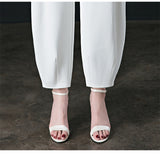 High Waist Drape Ice Silk Bloomers, Loose Casual Harem Pants