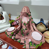 Goddess Balance Elf Meditation Resin Candlestick
