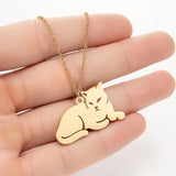 INS Light Luxury Personality, Cute Cartoon Animal Pendant Necklace