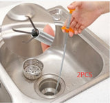 Sewer Dredger Spring, Pipe Dredging Tool, Household Hair Cleaner Drain Clog Remover, Cleaning Tools for Kitchen