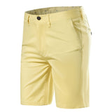 Men's Fashion, Casual Mid-waist Straight Solid Color Shorts