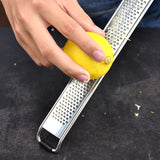 Wooden Handle Stainless Steel Cheese and Chocolate Grater
