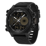 Rugged Outdoor Sports Watch for Men – Large Dial Dual Display Waterproof Design