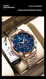 Sports Men's Multifunctional, Waterproof Quartz Watch