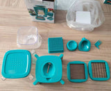 Multifunctional 12-piece Vegetable Slicer and Cutting Machine