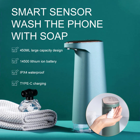 Automatic Foam Soap Dispensers, Smart Washing Hand Sanitizer Sensor Machine for Home, Offices, Kitchens, Bathrooms
