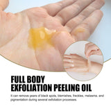Delicate Brightening Body Cleaning, Exfoliating Skin Care Oil