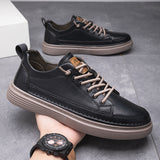 Casual Sneakers for Men, Waterproof Flat Shoes for Workplace, College and Everyday Use