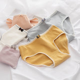 Women’s Cotton Mid-waist Briefs – Soft Everyday Student Style Panties