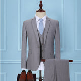 Men's Three-piece Korean Style, Slim Business Suit