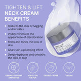 Neck Lines Protein Cream, Eliminate Double Chin, Moisturizing Reducing Fine Lines, Lifting and Brightening Rejuvenation Face Skin Care