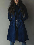 Women’s Long Trench Coat in Western Style for Fall & Winter